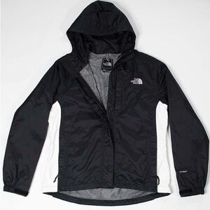 North Face Hyvent Black/White Rain Jacket Size Small